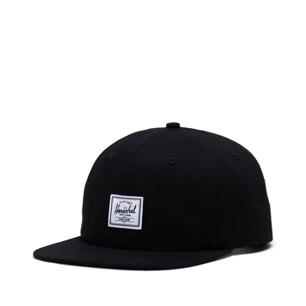 NEW HERSCHEL men's whaler panel cap in black